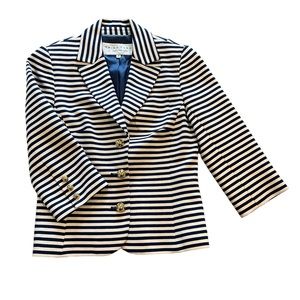 Trina Turk Spring Nautical Ponte Knit Blazer